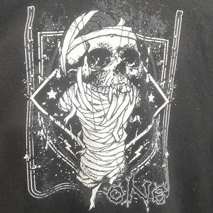 Metallica One Retro Hoodie Sweatshirt Size Large? Hot Topic Pushead Art